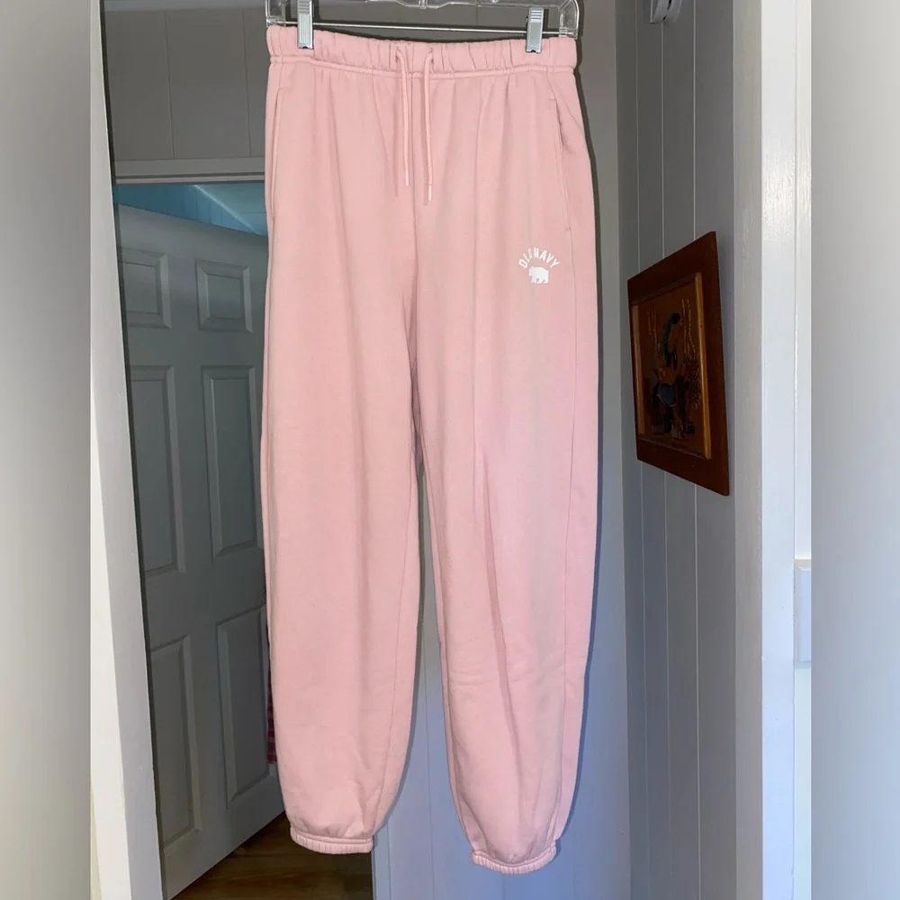 OLD NAVY High Waisted Logo Sweat Pants Women - Picture 1 of 5